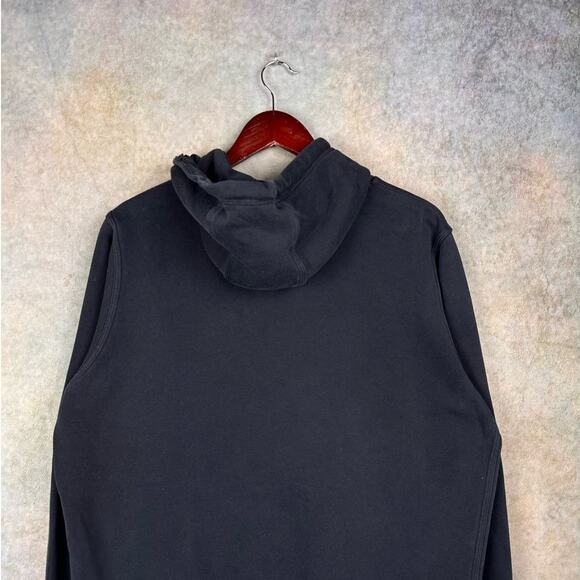 Nike Sportswear Hoodie Sweatshirt Mens Sz L Black Pullover Embroidered Logo - Picture 8 of 10